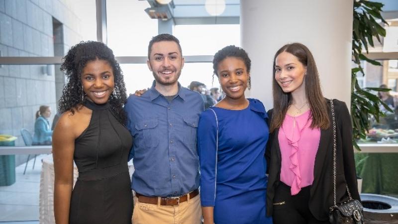 Pictured from left to right Renee Betterson, David Imre, Erykah Betterson and Samia Shaheen attend the annual SGA fundraising event.  Photo courtesy of Renee Betterson.