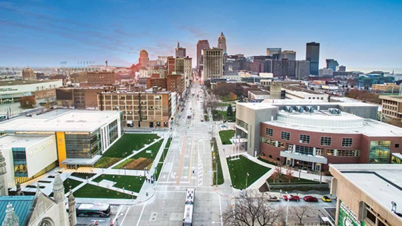 Overhead shot of the CSU Campus