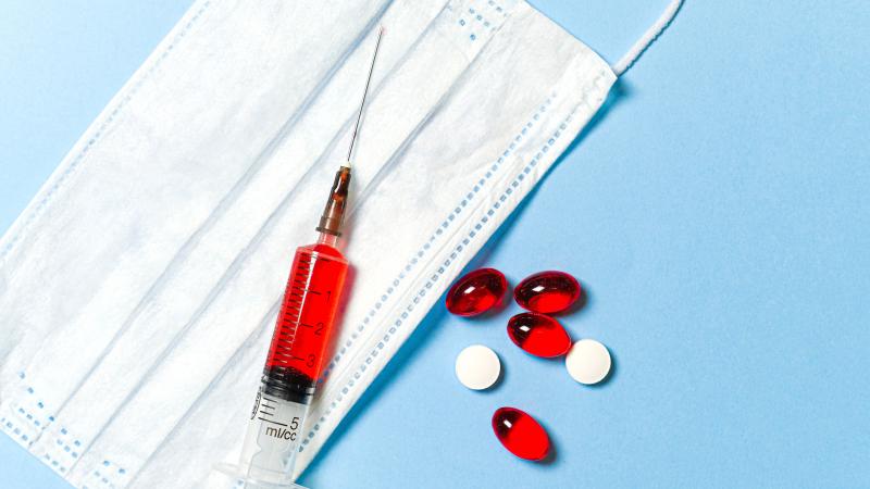 Vaccine, mask and medicine