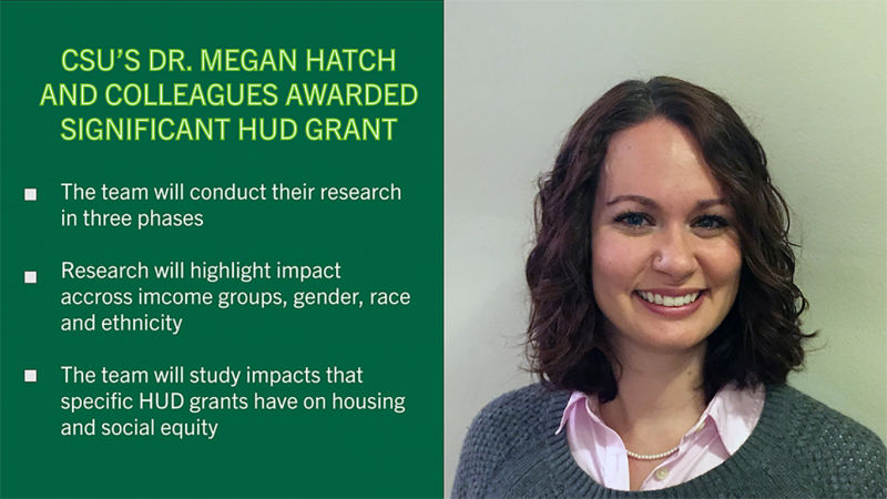 Dr. Megan Hatch was awarded nearly $250,000 in grant funding for research with co-researchers.