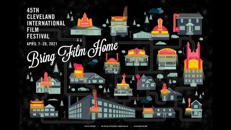 Promotional flyer for the 45th cleveland international film festival