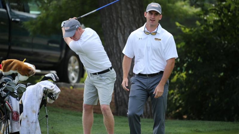 Former Adrian College head coach Ryan Williams at a competition