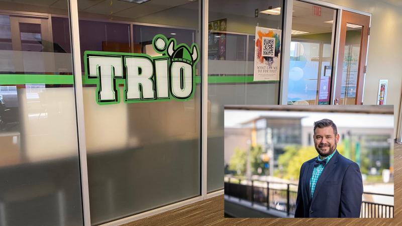 TRIO office at CSU and Adviser Jason Gardner