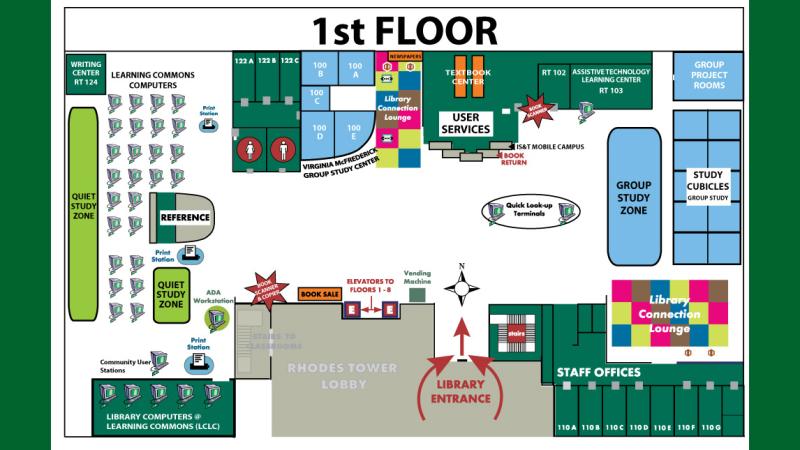 Michael Schwartz library 1st floor plan