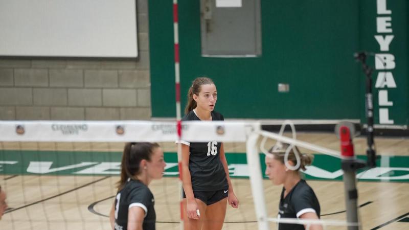 CSU sophomore Laken Voss during the match, Sept. 8, 2023. (credit: Cleveland State Athletic Department)