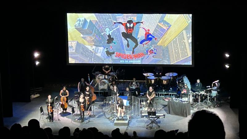 The “Spider-Man: Into The Spider-Verse” live orchestra.