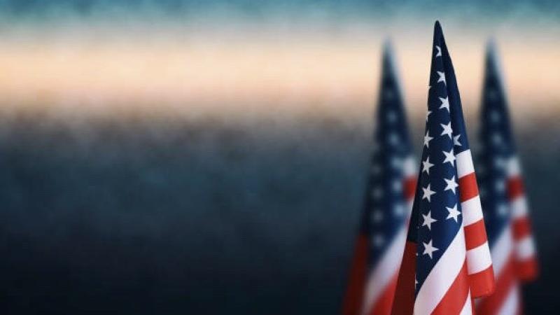 American flag stock image