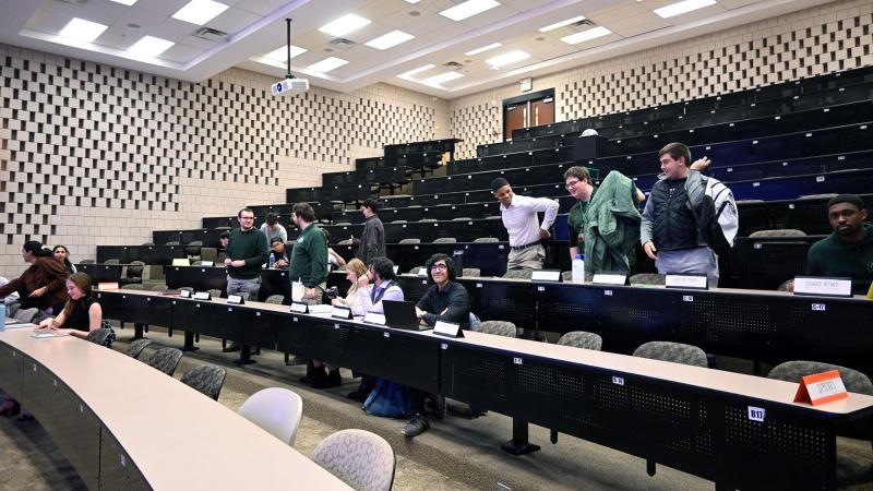 CSU student senators at their first meeting for the spring 2024 semester, on Friday, Jan. 26.