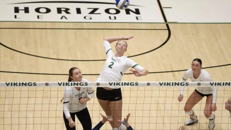 Cleveland State women’s volleyball defeated Akron 3-1