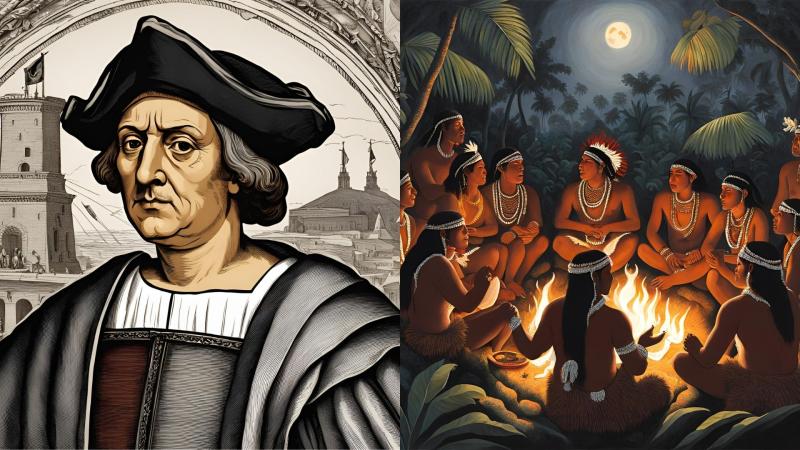 Christopher Columbus, Taino tribe