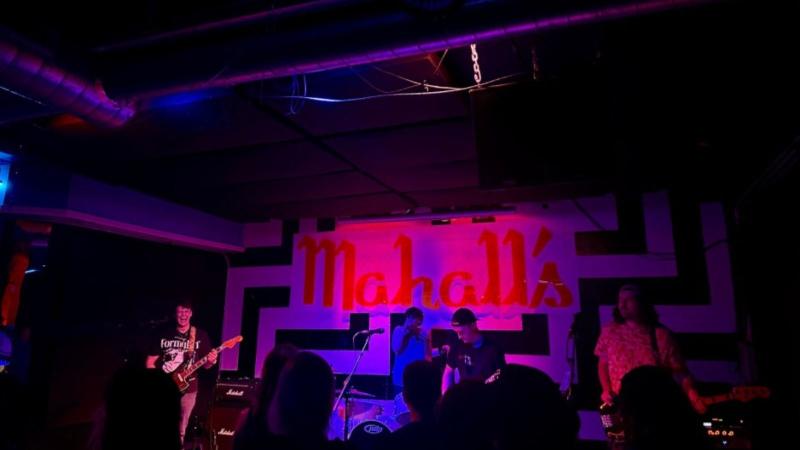 The band Formerly Candice plays at Mahall’s