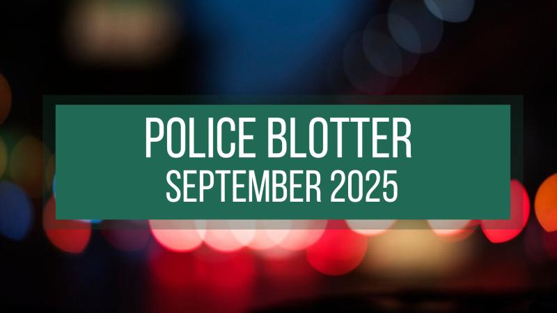Police Blotter September 2025