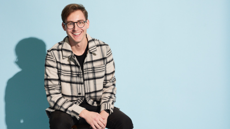 Gabe Wasylko posing for headshot