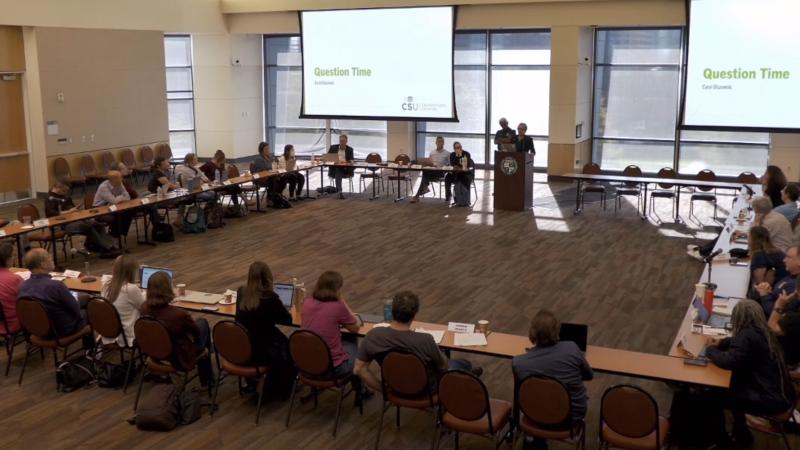 Bloomberg Faculty Senate Meeting