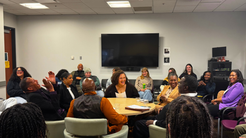 Umoja roundtable in Howard A. Mims center