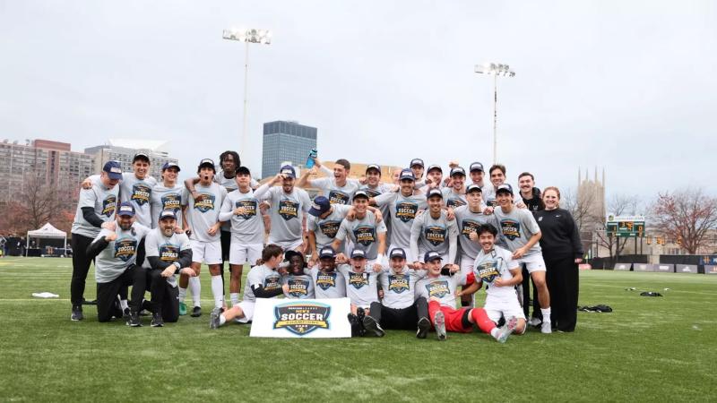 CSU men's soccer following their Horizon League Tournament Championship win Nov. 15, 2025.