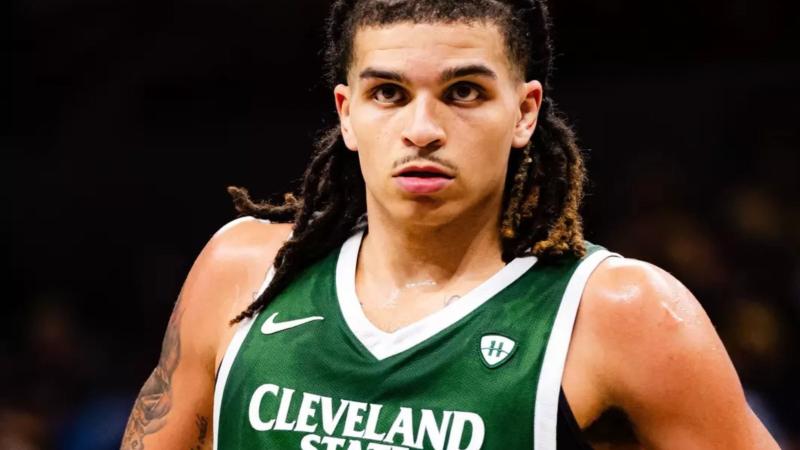 Ryan Preist recorded a team-high four steals in Friday’s loss at Missouri, Nov. 28, 2025. (Credit: Cleveland State Athletics)