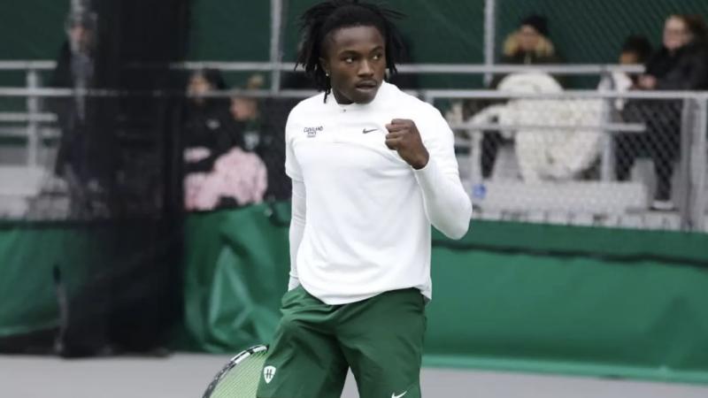 Lincoln Battle competed in doubles as Cleveland State defeated Ball State 