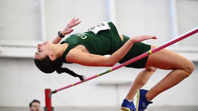 Cleveland State’s Ivana Babic during the Horizon League Indoor Championship in Youngstown, Ohio, on Sunday, March 1, 2026. 