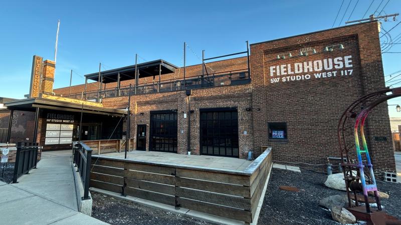 The Studio West 117 Fieldhouse remains following a closure on December 28, 2025. 