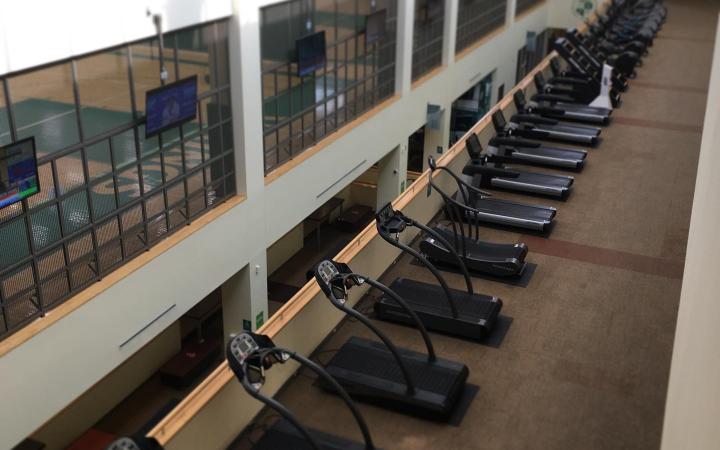 Credit: Jeremy Butcher A common scene at Cleveland State’s Rec Center as many students are no longer spending time on campus to work out.