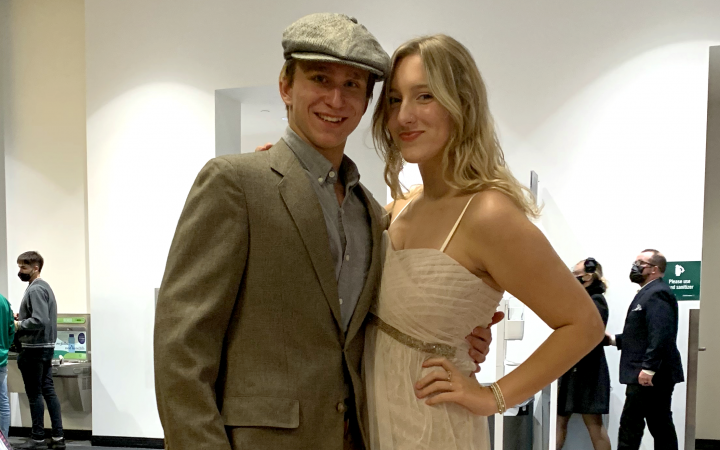 guy and girl dressed in 1920s clothes