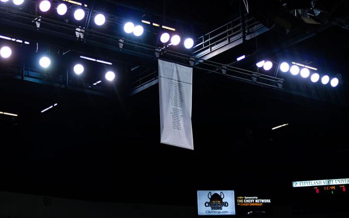 CSU unveiled its 2020 Women’s Basketball Invitational championship banner.