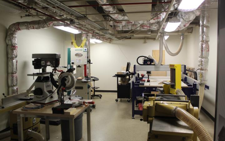 Woodshop at the CSU MakerSpace.