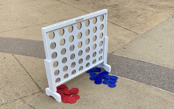 Connect Four was one of the mixer’s activities.