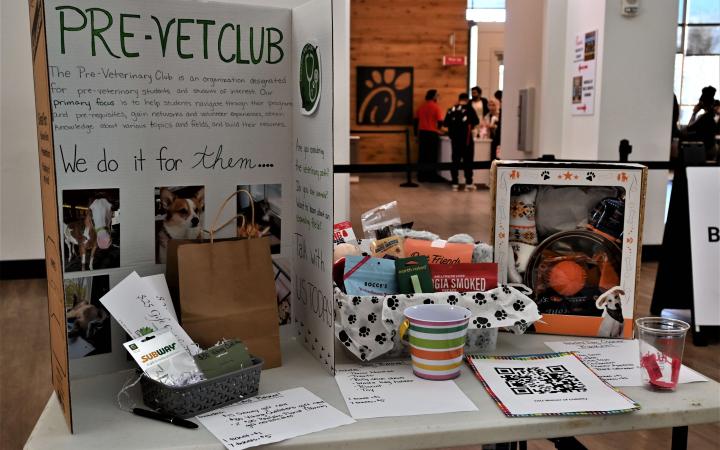 CSU's Pre-Veterinary club also held a raffle during the event.