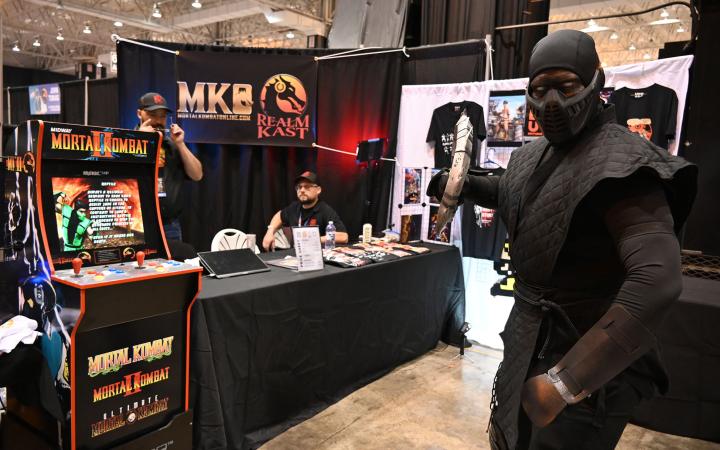 Noob Saibot challenges you to Mortal Kombat, Sept. 21, 2024. (credit: Alex Martinez)