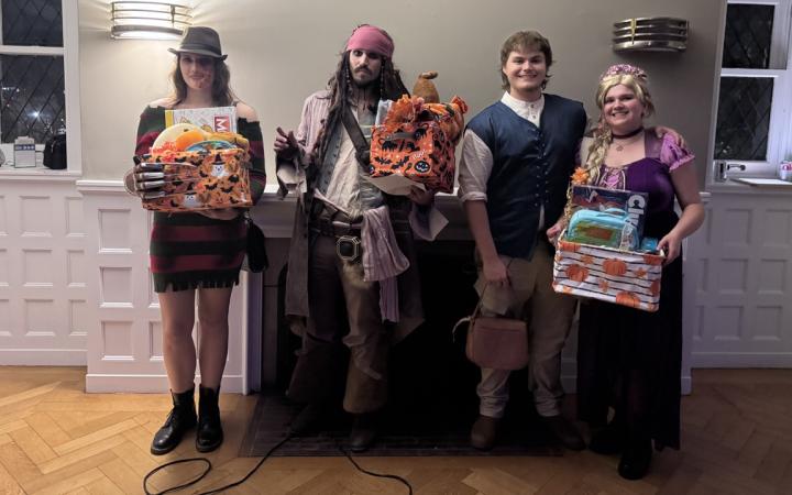 Winners of the costume contest 