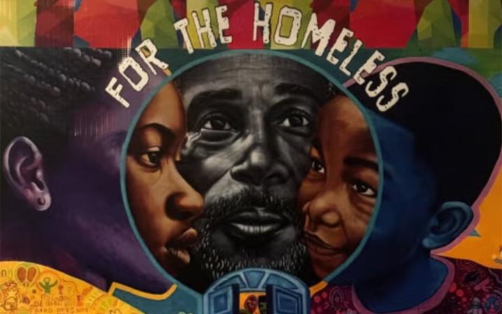 Mural of Northeast Ohio's Coalition for the Homeless