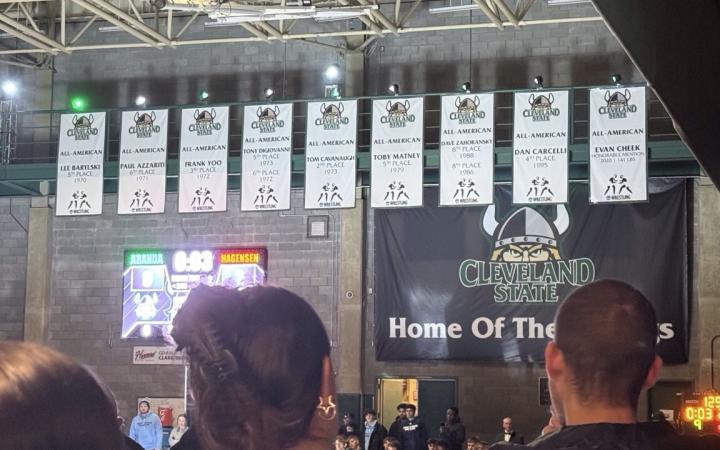 CSU Wrestling banners