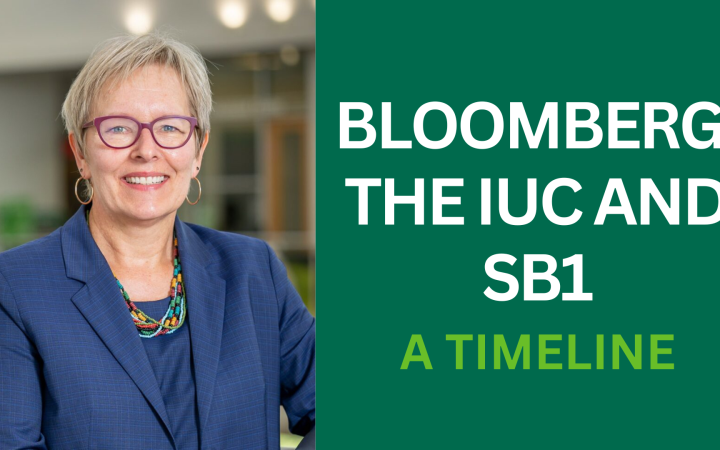 Bloomberg, The IUC and SB1: a timeline