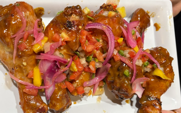 "Thai'ed with Benefits" wings from Agave & Rye
