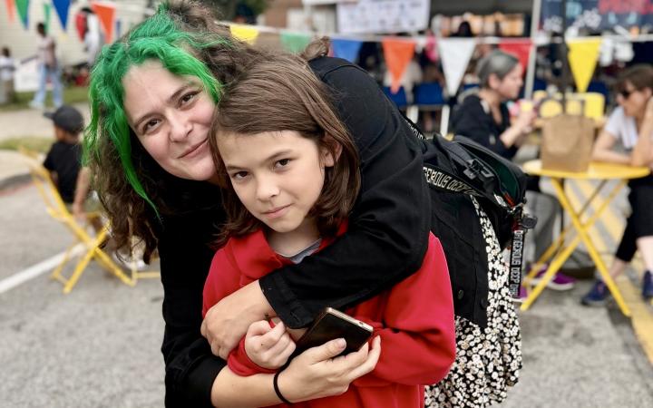 Kayla and her son Dillon at Waterloo Arts Fest