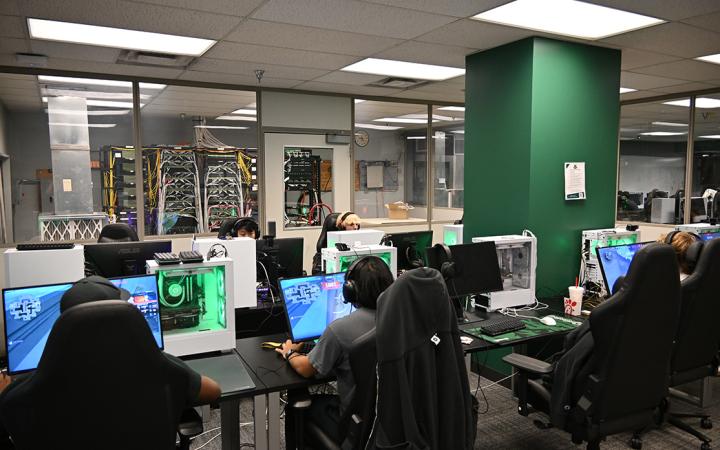Students in Cleveland State’s esports program practice and compete in a variety of videogames such as Valorant.