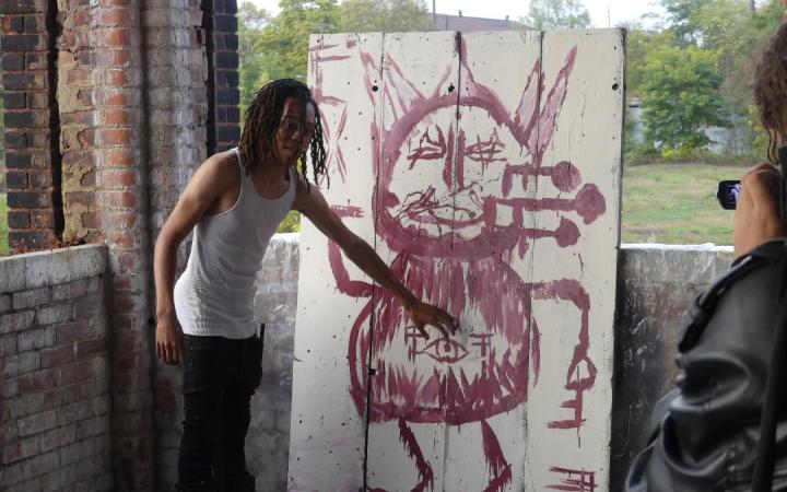 The event featured live painters and artists selling their works. (credit: Jalen Hobson)