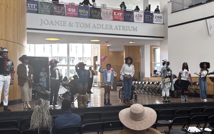 Models taking a bow at the end of the fashion show, Nov. 6, 2025. (credit: Anthony Reed)