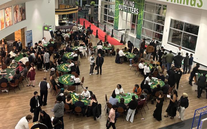  A wide shot of the first floor of CABsino.