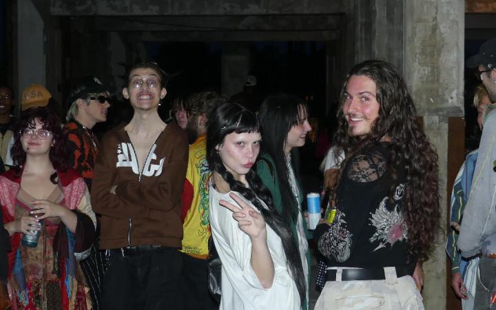 Models and attendants took in the art before the show (credit: Jalen Hobson)