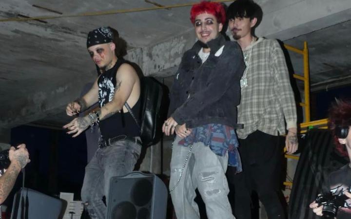 Musicians from Krazzie Houze Recordz energized the crowd