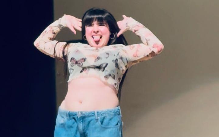 Indie Vyduel followed with an incredible drag lip-sync of “Gnarly,” showcasing amazing dance skills and commanding stage presence. (credit: Grace Salter)