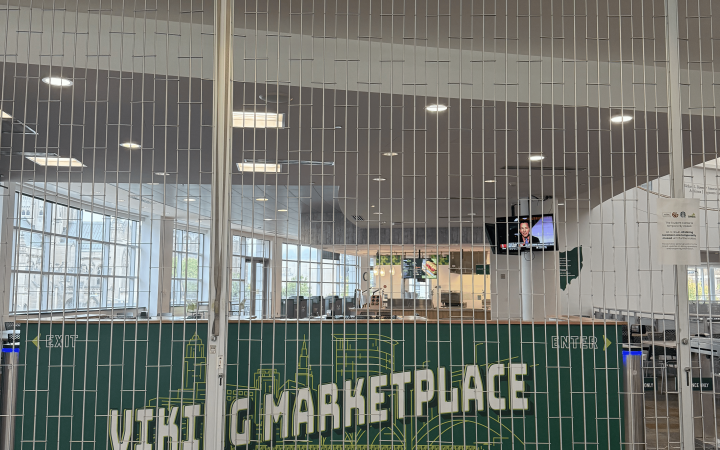 Student Center on Tuesday during the closure. 