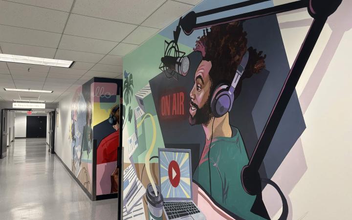 Mural Outside of Communications Computer Lab