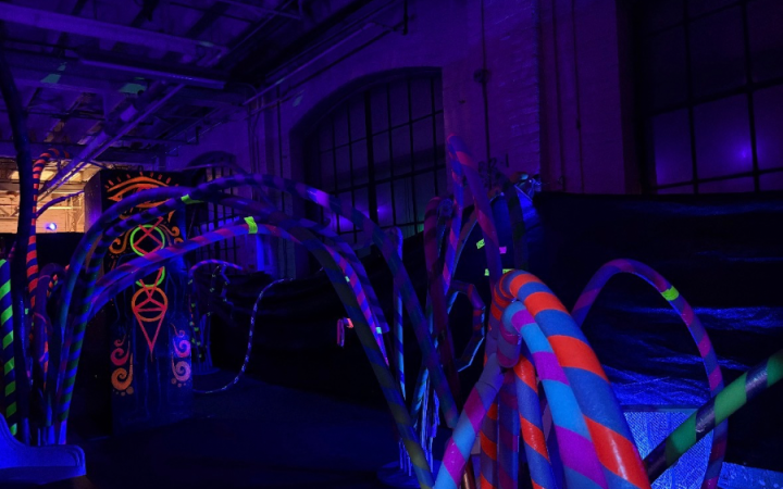 Art exhibit at IngenuityLabs on Sept. 27, 2026. (credit: Morgan Alten)