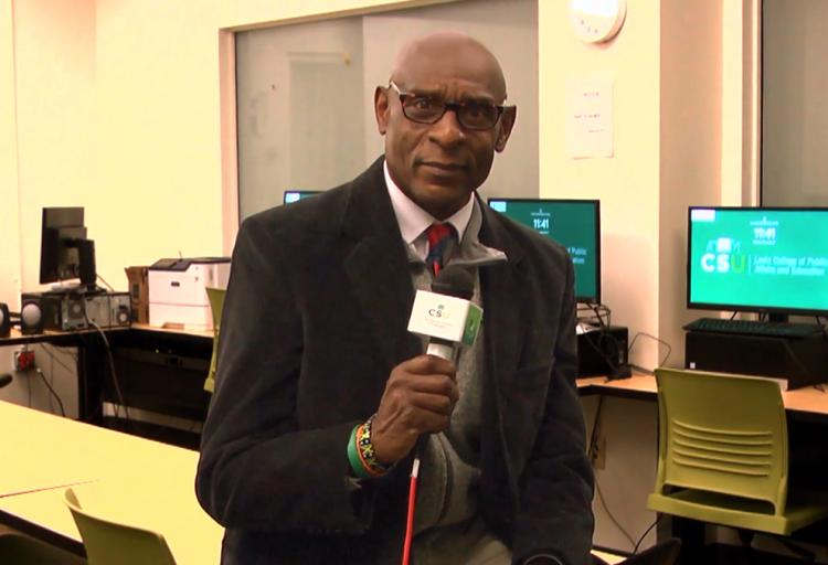 Neal Hodges in fall 2025 in MU G30 at CSU