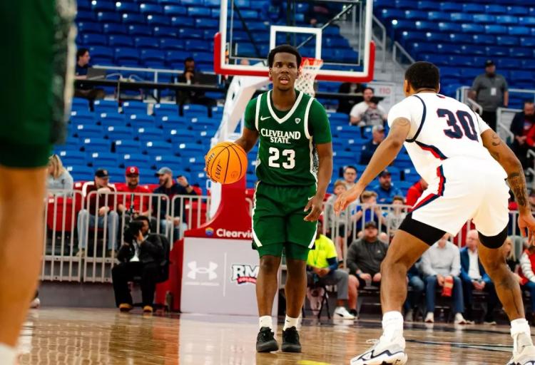 Manny Hill (23) was one of the game leaders during CSU's Feb. 28, 2026 season-finale at Robert Morris.