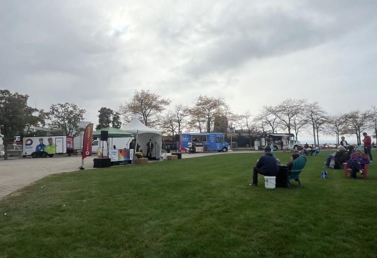 Scene of the Autumn Encore of the Symphony at Sunset series at Voinovich Park